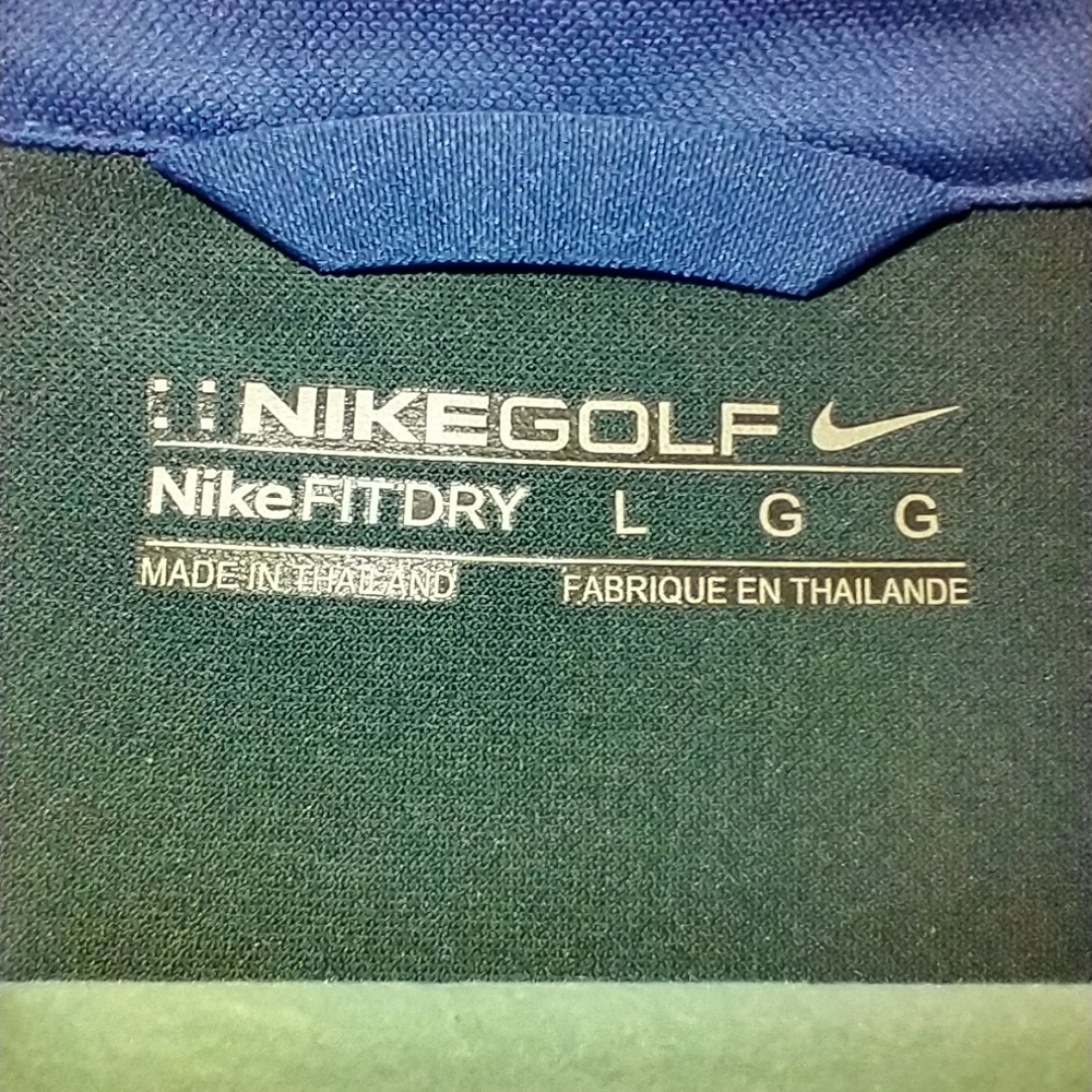 Nike Golf Fit Dry Quarter Zip Pullover Long Sleeve Pullover Men's sz Large - Picture 6 of 6